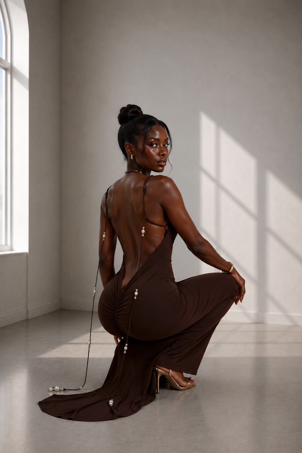 Amara rückenfreies Kleid
