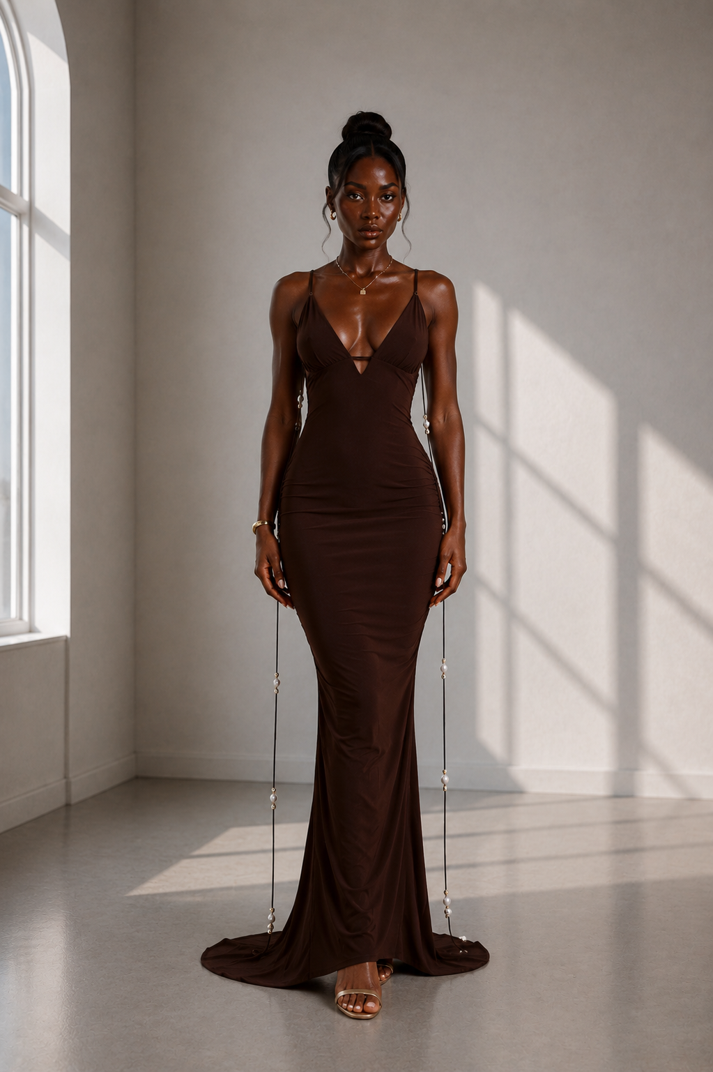 Amara rückenfreies Kleid