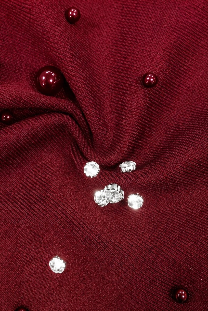 Perlenbesetztes Kleid Noor